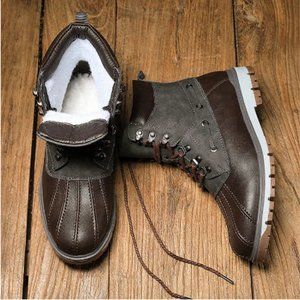 Luxury High Quality Boots Men Winter Genuine Leath